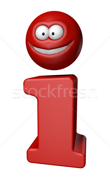 Info symbol twarz podpisania pomoc czerwony Zdjęcia stock © drizzd