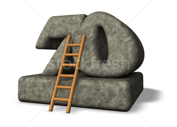 number seventy Stock photo © drizzd