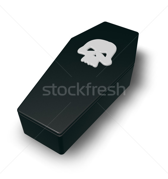 skull coffin Stock photo © drizzd