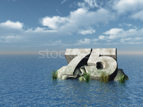 seventy five Stock photo © drizzd