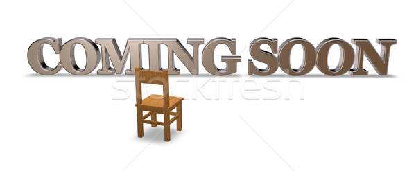 [[stock_photo]]: Bientôt · tag · président · 3d · illustration · signe · note