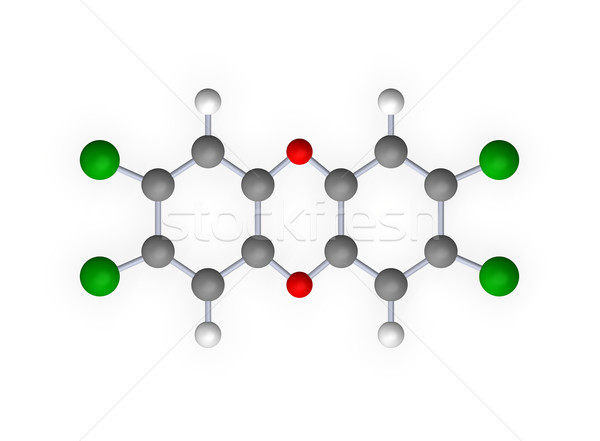 Model 3d ilustracji charakter nauki chemia chemicznych Zdjęcia stock © drizzd