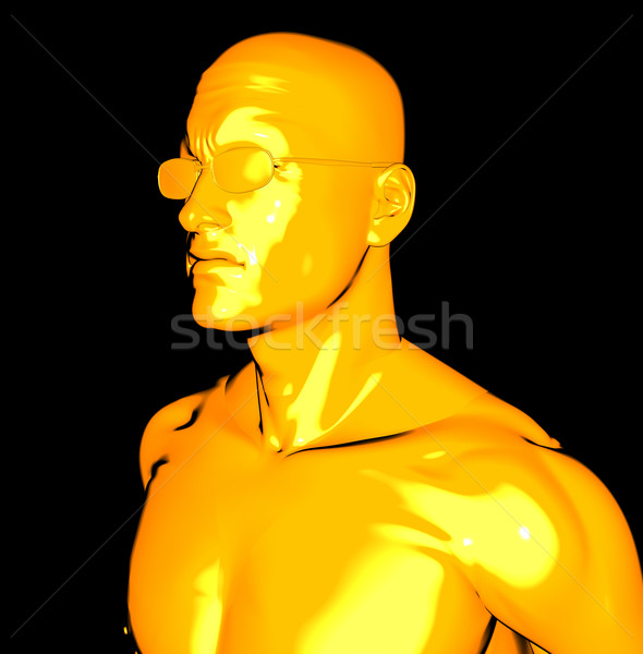 yellow man Stock photo © drizzd