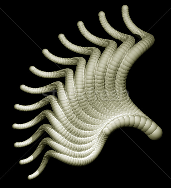 Stock foto: Fremden · Organismus · abstrakten · Welle · Form