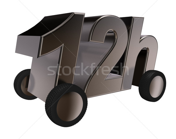 12h on wheels Stock photo © drizzd