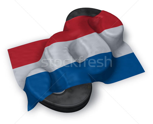 paragraph symbol and dutch flag - 3d illustration Stock photo © drizzd