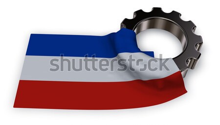 symbol for feminine and flag of france - 3d rendering Stock photo © drizzd