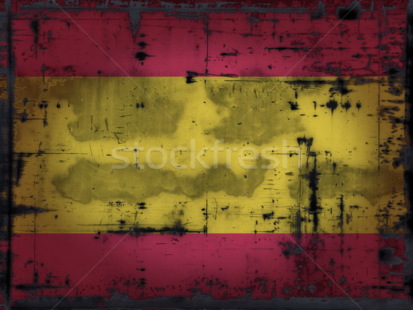 Foto d'archivio: Spagna · grunge · bandiera · Europa · paese · antichi