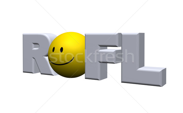 Słowo 3d ilustracji uśmiech podpisania Zdjęcia stock © drizzd