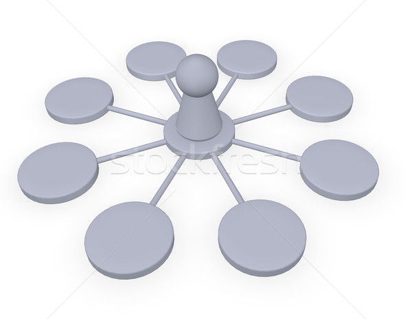 Mijloc joacă figura ilustrare 3d Internet mulţime Imagine de stoc © drizzd