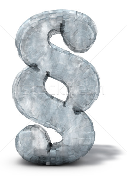 Eis Absatz Symbol weiß 3D Rendering Stock foto © drizzd