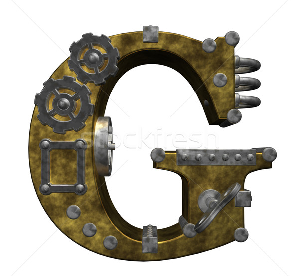 steampunk letter g Stock photo © drizzd