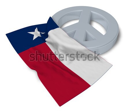 female symbol and flag of texas - 3d rendering Stock photo © drizzd