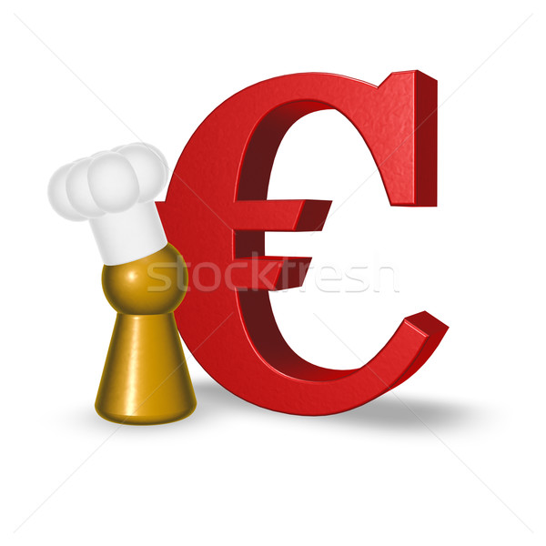 cook token and euro symbol Stock photo © drizzd
