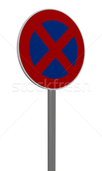 Stock photo: roadsign no parking