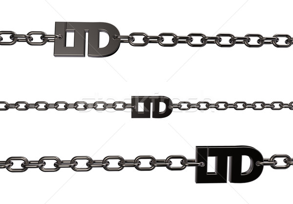 Lanţuri metal etichetă ilustrare 3d semna finanţa Imagine de stoc © drizzd
