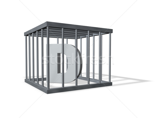 big D in prison Stock photo © drizzd