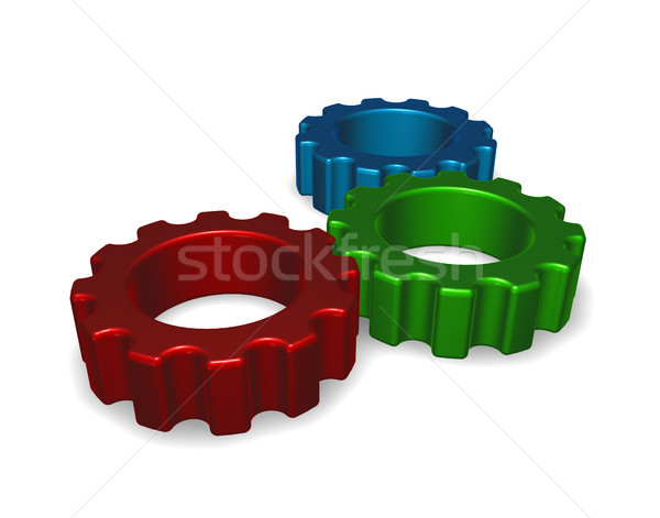 rgb gear wheels Stock photo © drizzd