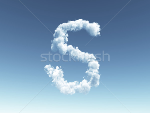 cloudy letter S Stock photo © drizzd