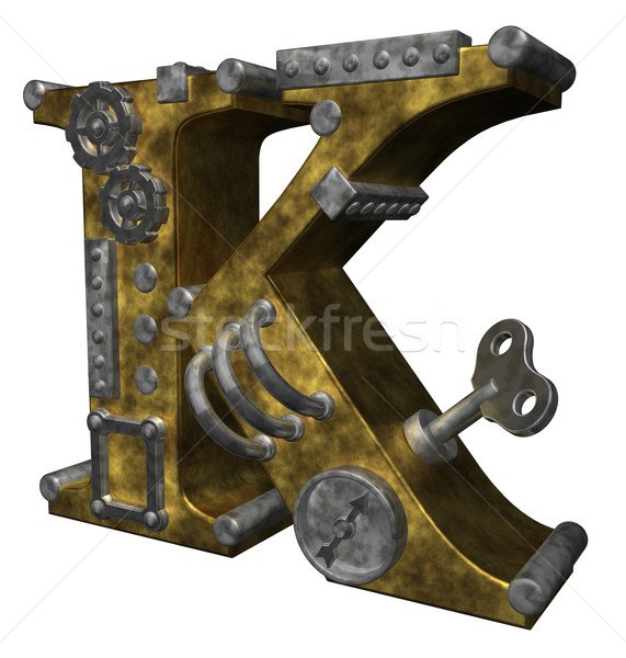 steampunk letter k Stock photo © drizzd
