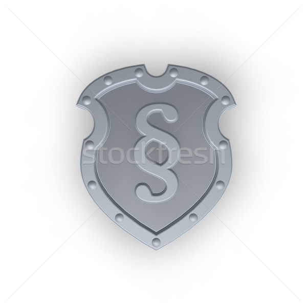 Metall Emblem Absatz Symbol Schirm Zeichen Stock foto © drizzd