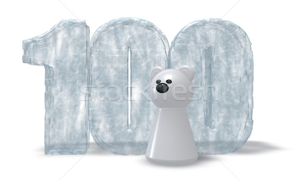 Сток-фото: льда · числа · полярный · медведь · заморожены · сто