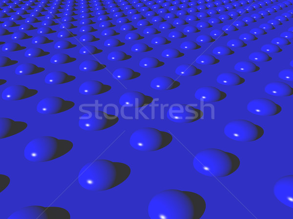 Blu abstract lucido bolle illustrazione 3d vetro Foto d'archivio © drizzd