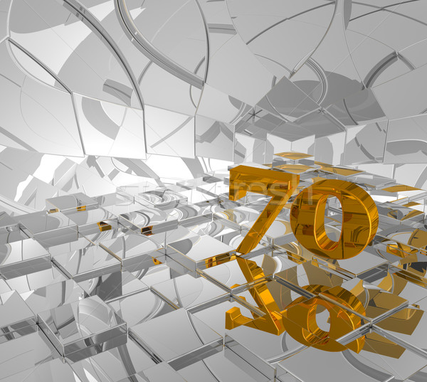golden seventy Stock photo © drizzd