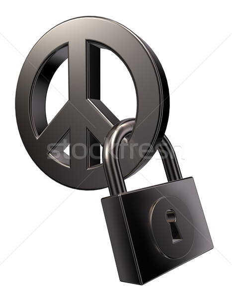 peace and padlock Stock photo © drizzd