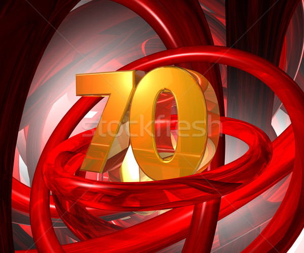 golden seventy Stock photo © drizzd