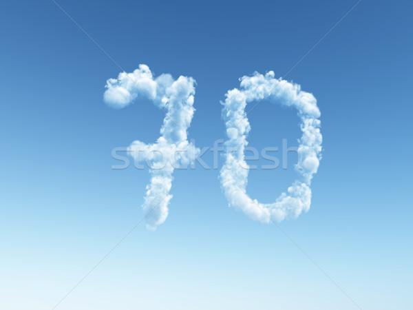 cloudy seventy Stock photo © drizzd