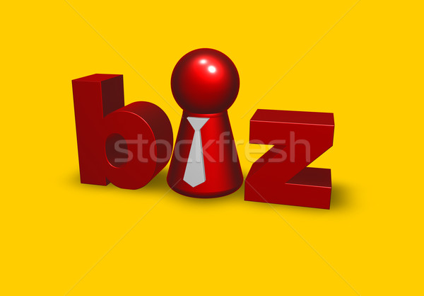 домен галстук слово 3d иллюстрации бизнеса сеть Сток-фото © drizzd