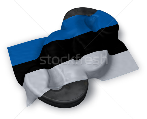 paragraph symbol and flag of estonia - 3d rendering Stock photo © drizzd