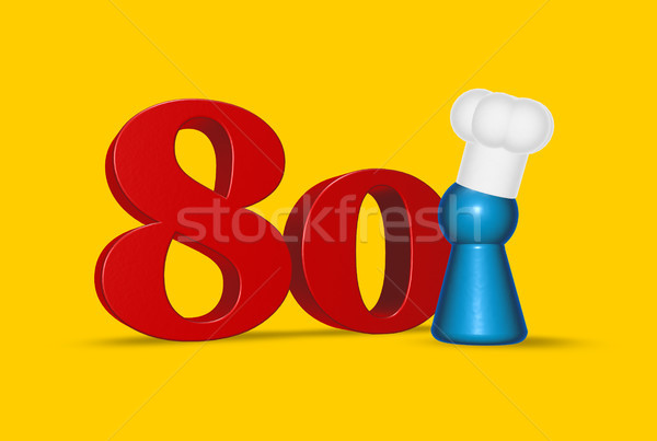 number eighty cook Stock photo © drizzd