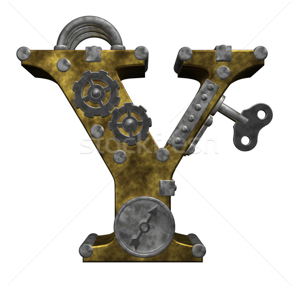 steampunk letter y Stock photo © drizzd