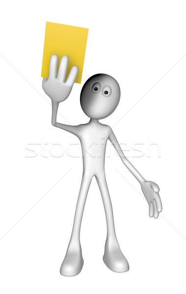 yellow card Stock photo © drizzd