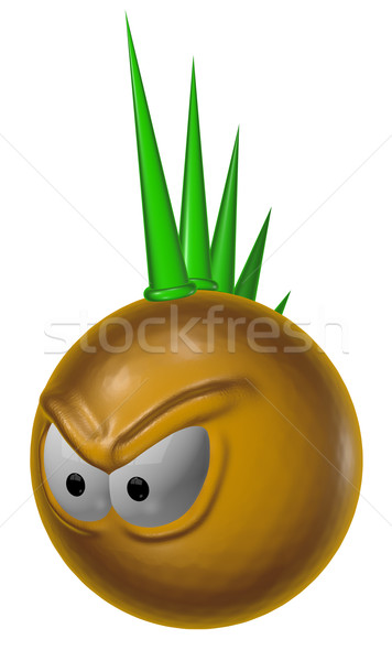 evil punk smiley - 3d rendering Stock photo © drizzd