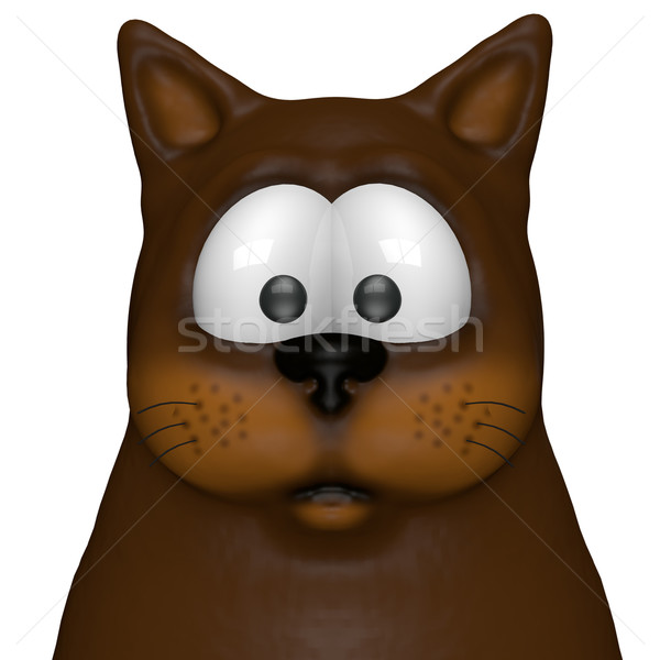 猫 面白い 漫画 3次元の図 動物 猫 ストックフォト © drizzd