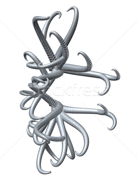 Metal abstrato tentáculo ilustração 3d ferro forma Foto stock © drizzd