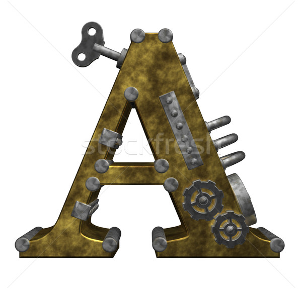 steampunk letter a Stock photo © drizzd