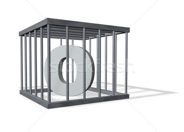 big O in a cage Stock photo © drizzd