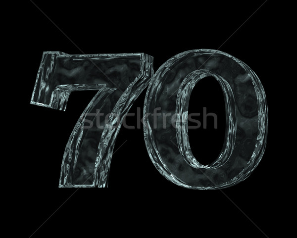 frozen number seventy Stock photo © drizzd