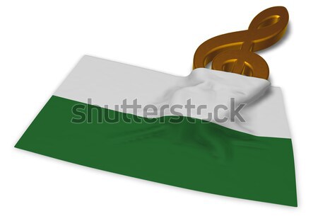 paragraph symbol and flag of saxony - 3d rendering Stock photo © drizzd
