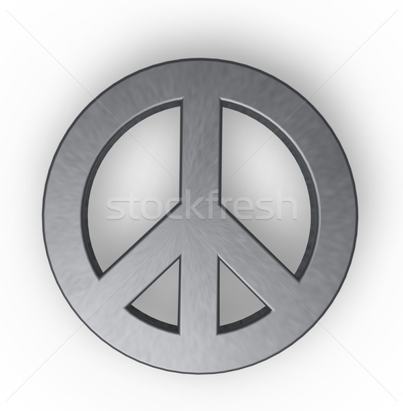 мира символ металл знак власти протест Сток-фото © drizzd