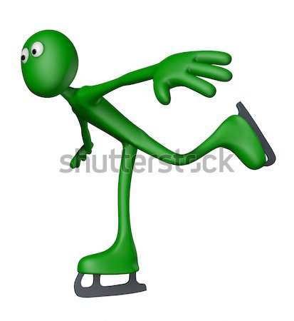 Breaktáncos zöld fickó 3d illusztráció tánc sport Stock fotó © drizzd