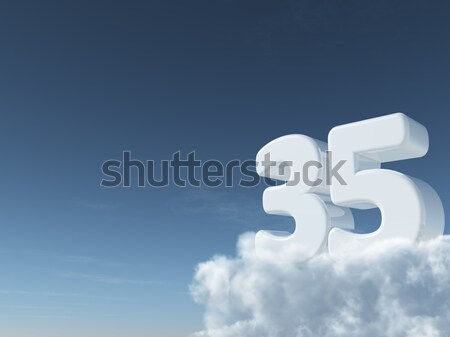 cloudy letter P Stock photo © drizzd