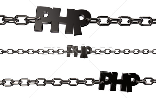 Php tag catene illustrazione 3d internet tecnologia Foto d'archivio © drizzd
