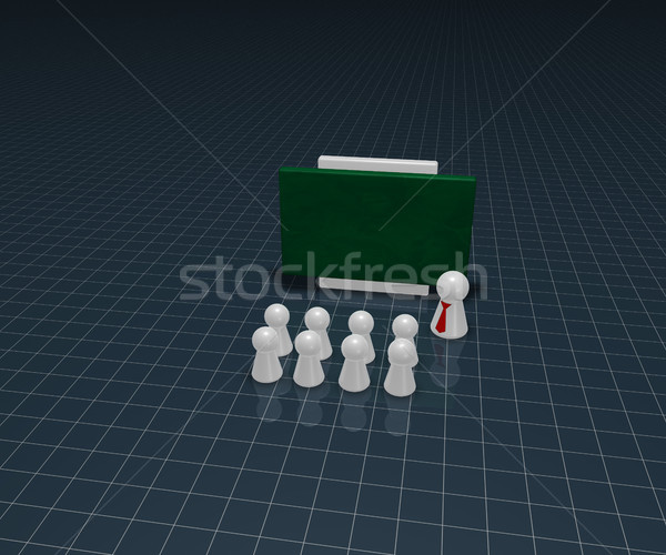 Stockfoto: Onderwijs · spelen · school · boord · 3d · illustration · student