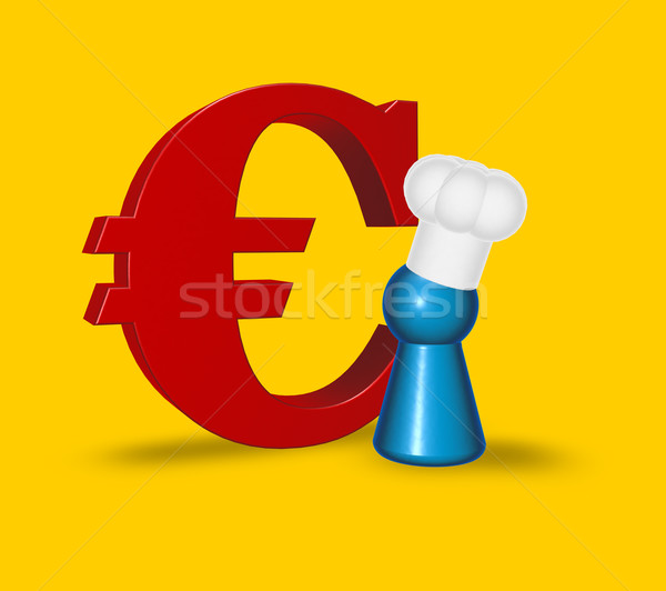 cook token and euro symbol Stock photo © drizzd