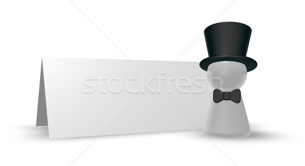 Stock photo: token and blank sign